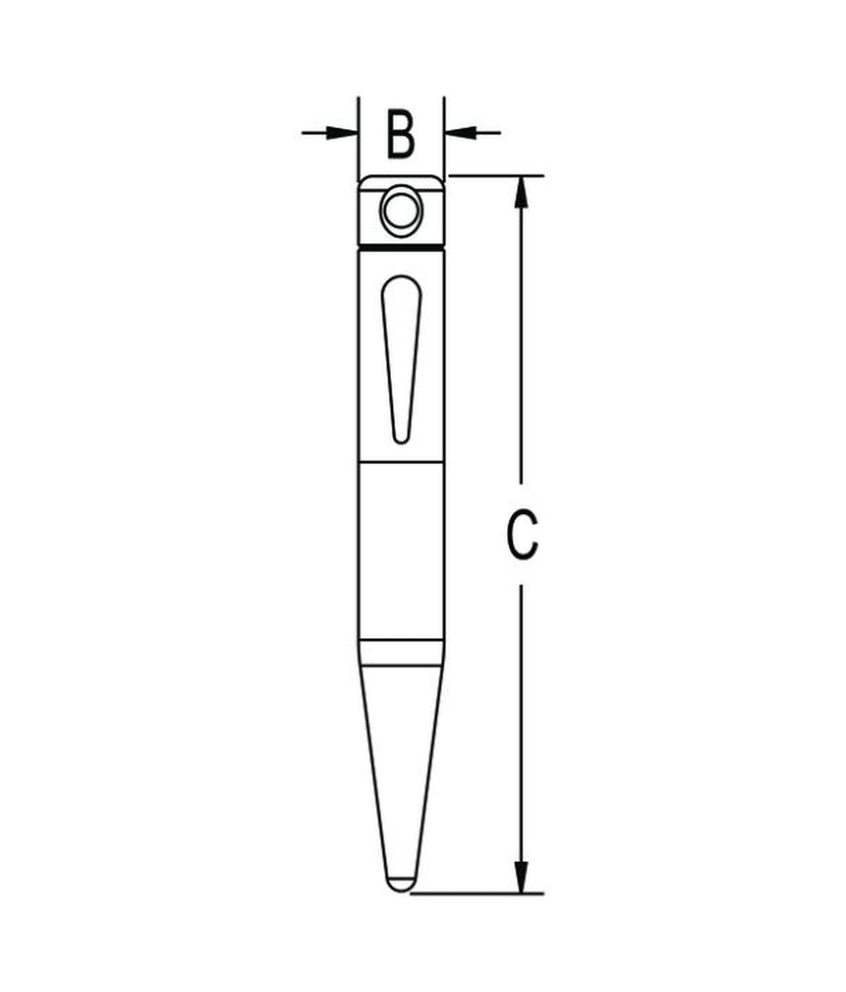 Penna Ronstan per aprire chiusura a scatto RF1322, alluminio