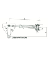 Set idraulico Ultraflex Gotech inboard fino a 115 hp