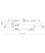 Ultraflex Hydraulische cilinder UC95-OBF/3 – frontmontage