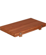 Eude Tischplatte Teak "Wing" glatt 33/66x65 cm – doppelt klappbar 039