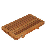 Eude 'wing' Teak Tischplatte 34/68x60 cm – Klapptischplatte 039