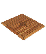 Eude 'wing' Teak Tischplatte 34/68x60 cm – Klapptischplatte 039