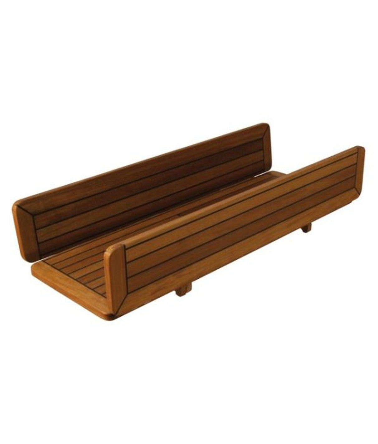 Eude 'wing' Teak Tischplatte 34/68x60 cm – Klapptischplatte 039