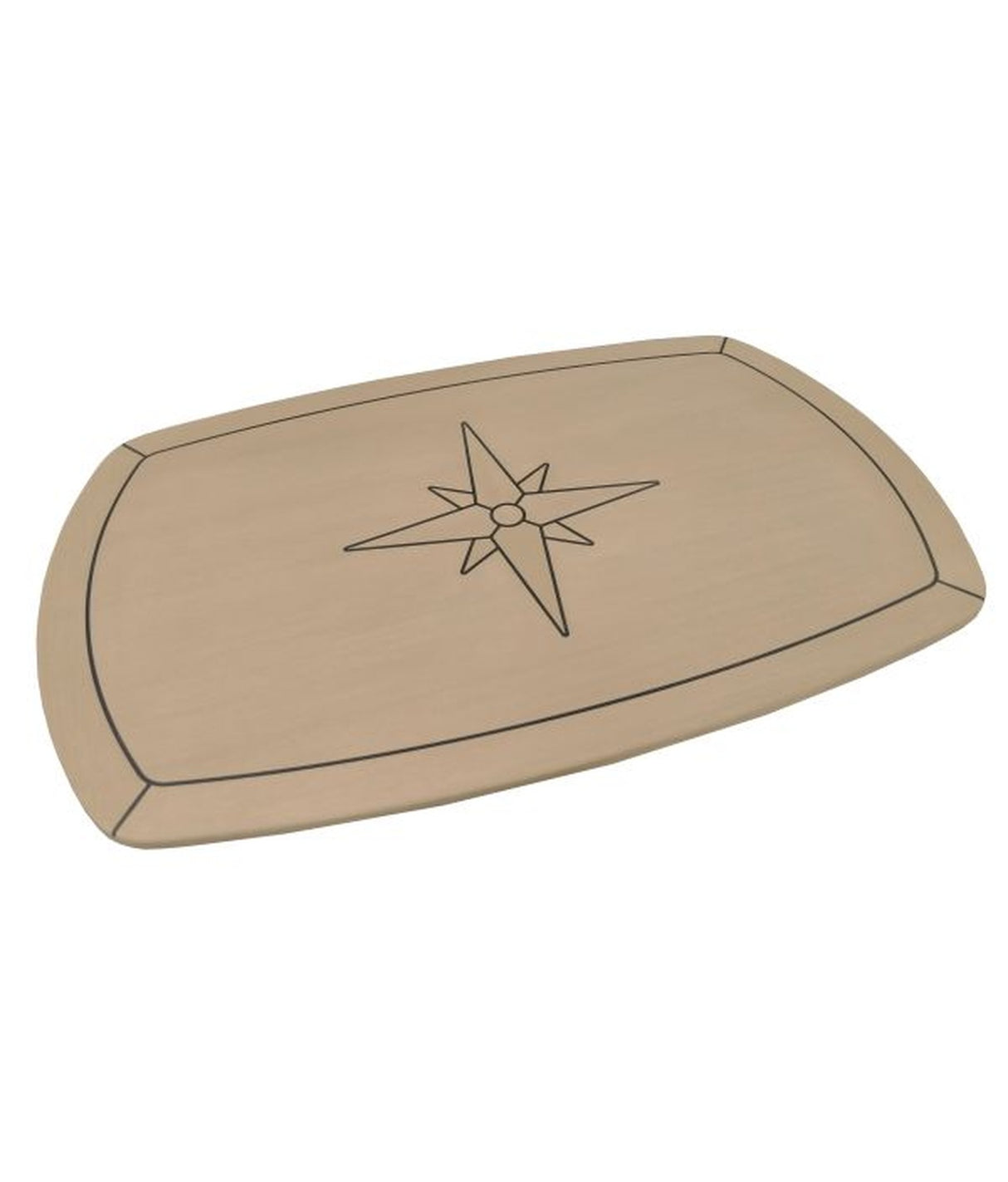 Eude EcoTeak Classic Comfort Tischplatte 61 x 94 cm – für Boote