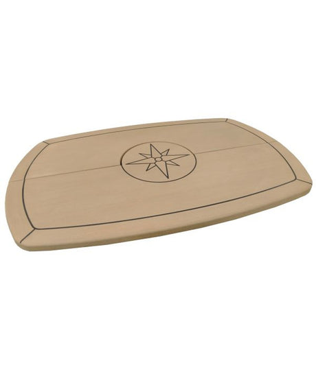 Eude Klappbare Öko-Teak-Tischplatte 61 cm x 94 cm – für Boote