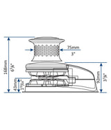 Lewmar Ankerlier V3 go ff 24V 002 kit 6672212108-142