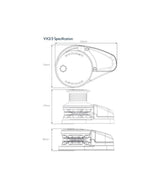 Lewmar VX2 ankerlier GD 10 mm DIN 12V 700W 69120054
