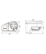 Lewmar Pro-Fish 1000 ancla cabrestante 8 mm kit 6656411198-311 – caída libre