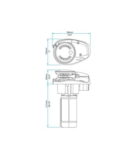 Lewmar Ankerwinde V700 12V 6/7 mm Bausatz 6670011108-312 – Edelstahl AISI 316