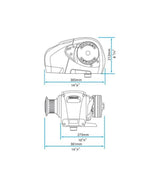 Lewmar tamburo gypsy H3 12V 10mm 6653021110 – verricello ancora orizzontale