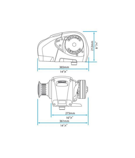 Lewmar H3 solo gipsy 12V 10mm 6653011110