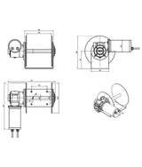 Juego de cabrestante Savwinch 1000SS – cabrestante anclaje IP68