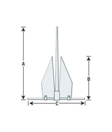 Talamex Anker 20 kg gegalvaniseerd