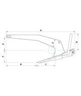 Rocna anker gegalvaniseerd 40kg – roll-bar ontwerp voor allround gebruik