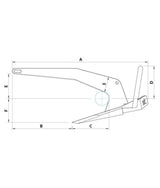 Rocna anker gegalvaniseerd 200 kg – roll-bar design