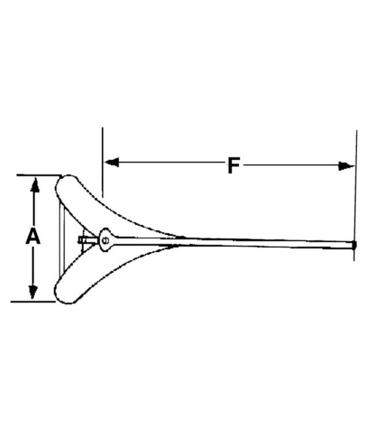 Talamex Ploughshare anchor 9 kg – galvanized steel