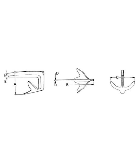 Talamex M-áncora RVS AISI 316 15 kg