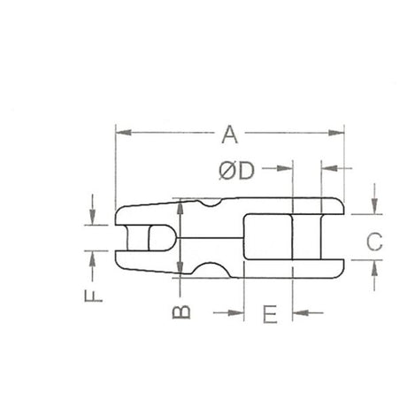 Kong ankerkettingverbinder RVS 6-8 mm