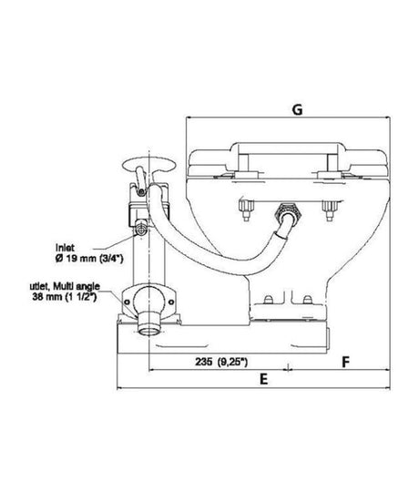 Talamex Toilette Groß turn2lock 80115002