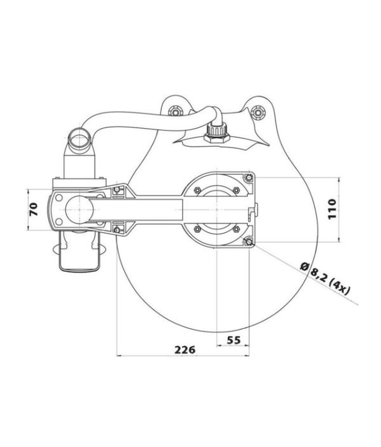 Talamex Toilet Large turn2lock 80115002