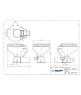Albinus Stil elektrisch compact toilet 12V