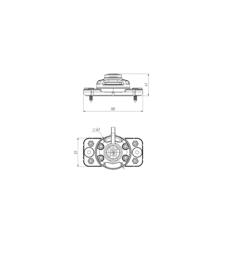 Borika piede di montaggio largo avvitabile 85200110 – acciaio inox AISI 304