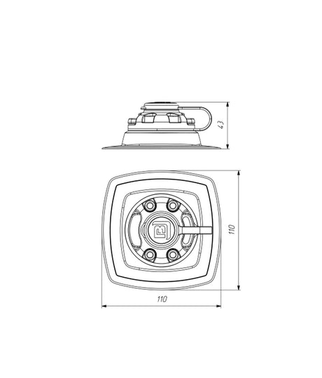 Borika piede di montaggio adesivo 85200112 – gommone, bellyboot e SUP