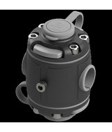 Borika montagevoet dubbel voor relingmontage 22/25 mm