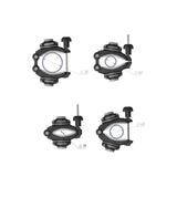 Borika piede di montaggio doppio montaggio a morsetto 85200125 – morsetto regolabile