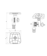 Borika fishfinder montageplaat met swivel voor schermen tot 7 inch
