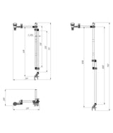 Support universel de transducteur Borika avec support – pour kayaks et bellyboats