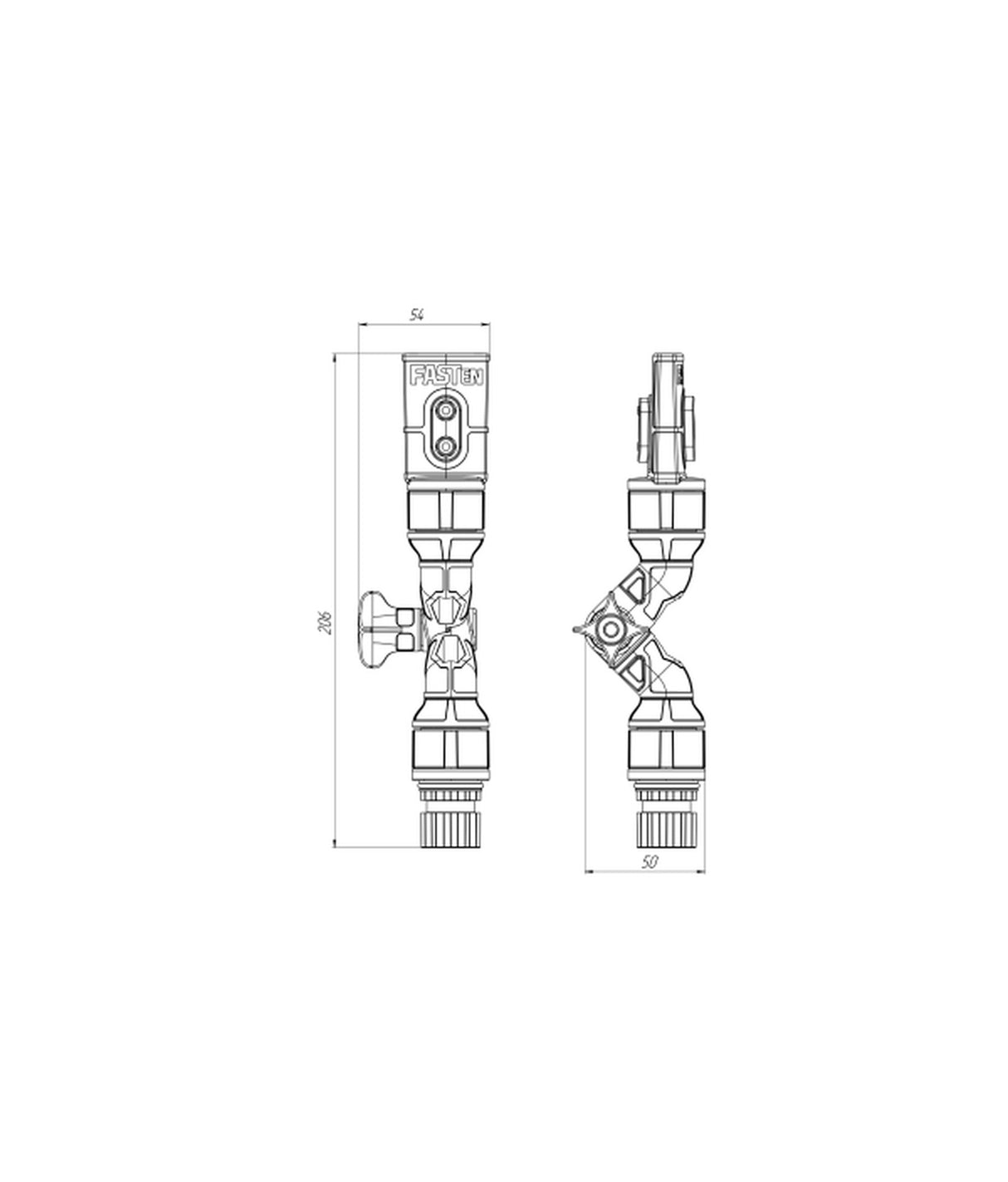 Borika holder for navigation lights 85200201 – Talamex Jupiter