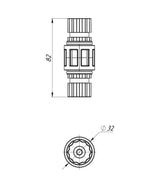 Borika Adapter voor bevestiging van twee montagehouders 85200221