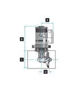Lewmar boegschroef 110TT 1.5 kW 12V 591101