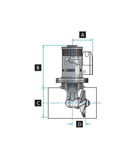 Lewmar hélice de proa 125TT 2.0kW 12v 591251