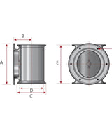 Kit de poupe Lewmar 589110 140 – tunnel blanc