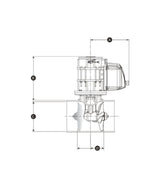 Lewmar Proportionele boegschroef 250TT 8kW 24V retro kit 59094003