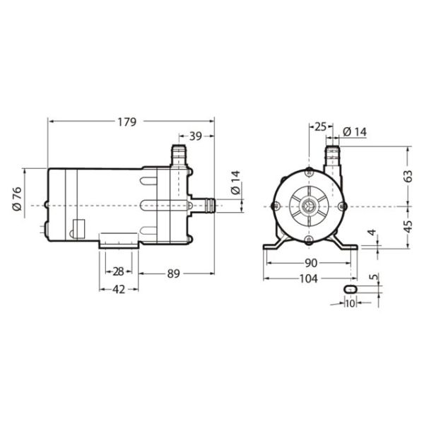 Velair centrifugaal waterpomp 15 L/min 230 V