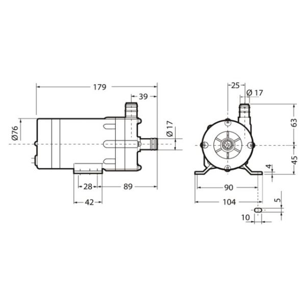 Velair centrifugaal waterpomp 25 L/min 230 V