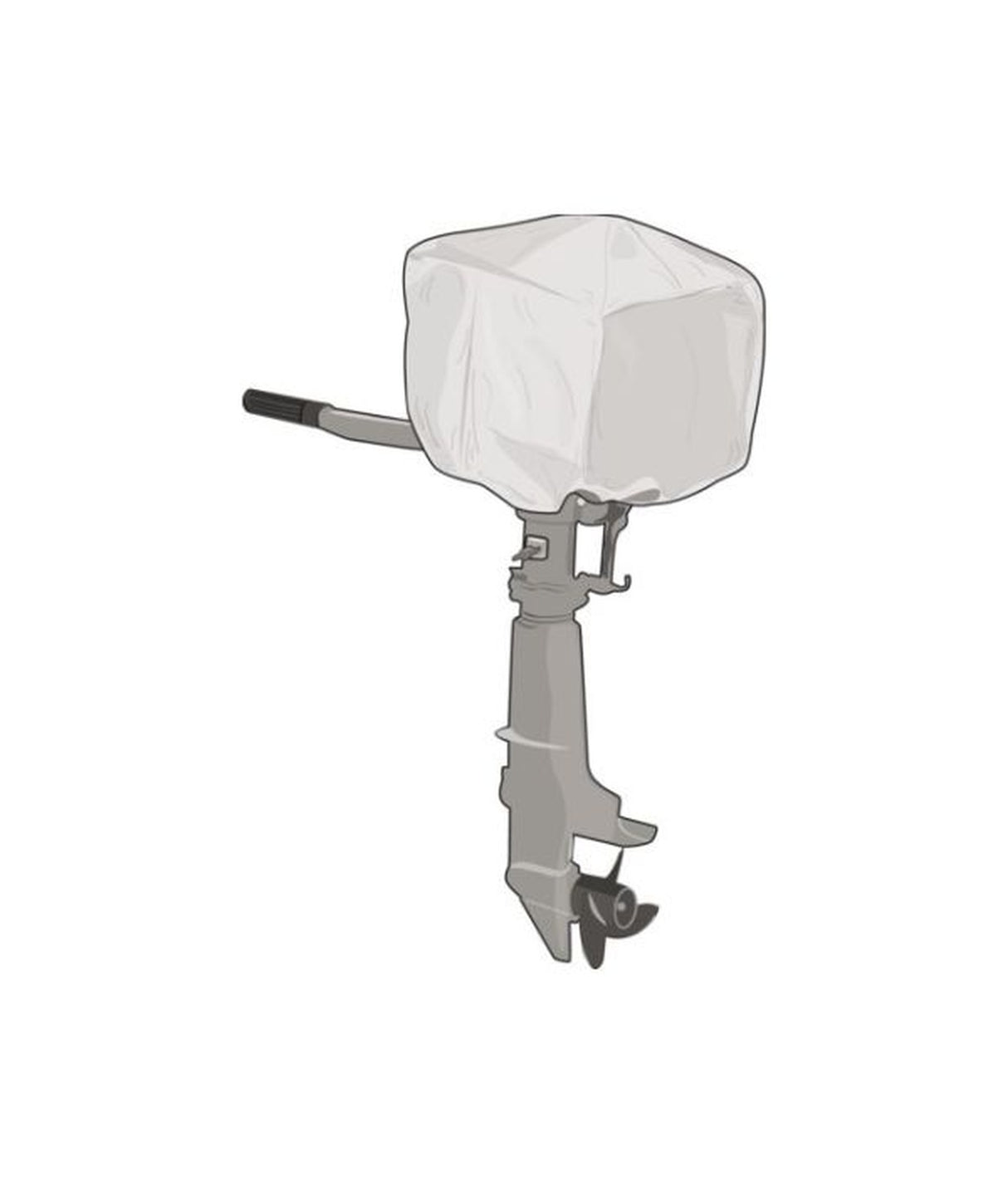 Talamex Buitenboordmotorhoes XXS (2.5-5pk) zilver-grijs