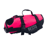 Besto kattenvest Deluxe zwart/roze 7-10 kg