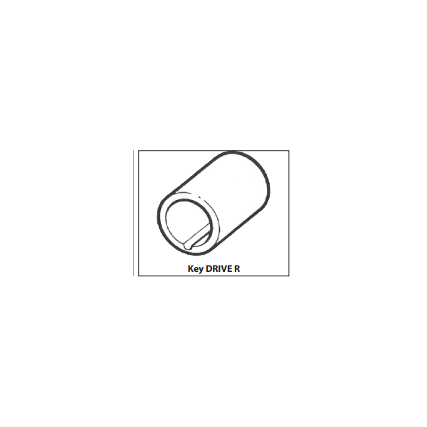 Talamex neopreen buitenboord impeller key drive
