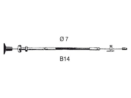 Schakelkabel B14 17ft 5.19m