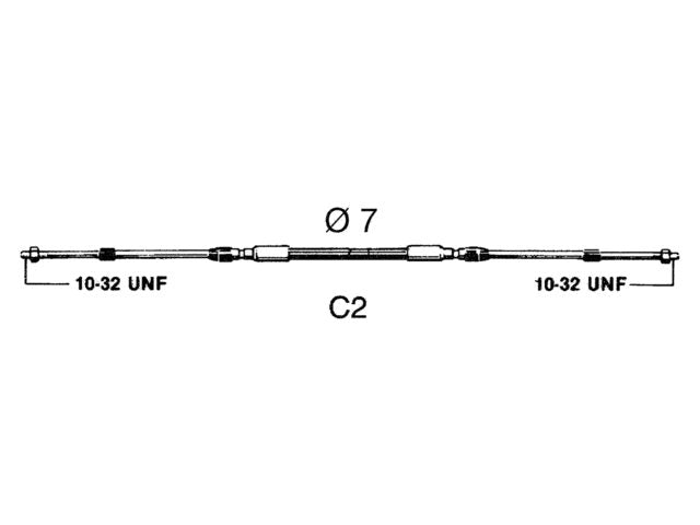 Schakelkabel C2 8ft 2.44m