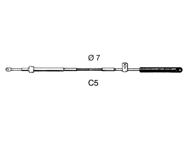 Schakelkabel C5 7ft 2.14m