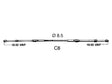 Schakelkabel C8 13ft 3.97m