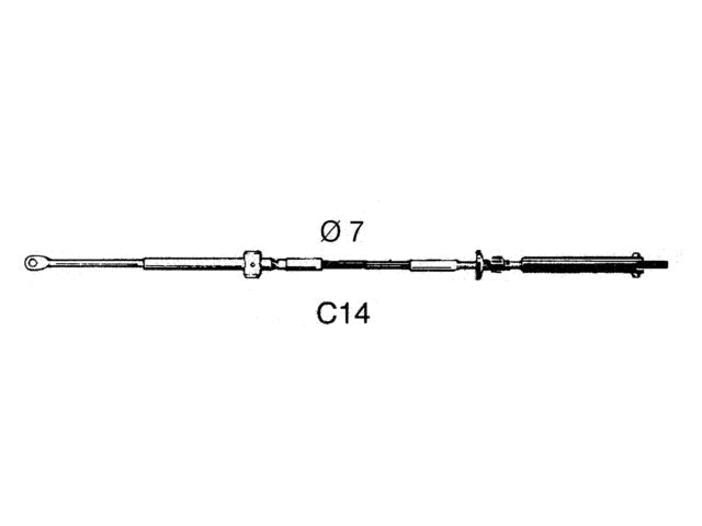 Schakelkabel C14 5ft 1.53m