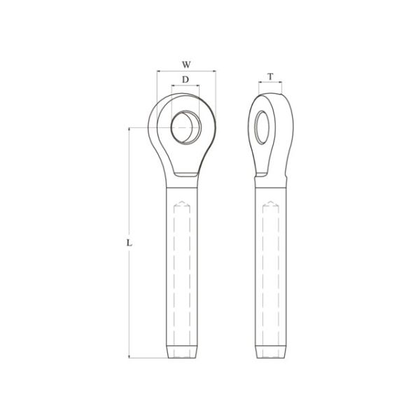 Talamex oogterminal 2,5 mm RVS AISI 316