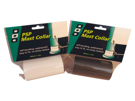 Mastkraag tape wit 100mm 1.5m