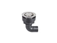 Dek/kuip doorvoer haaks rvs/acetal